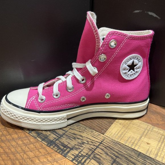 Women's CONVERSE CHUCK 70 HI Sneakers A04594C Lucky Pink Flamingo New - Picture 5 of 5